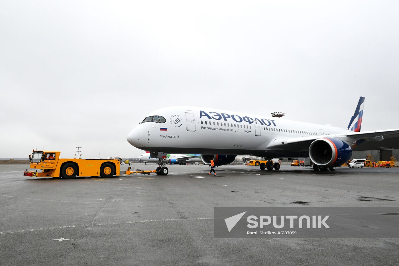 Russia Aeroflot New Airbus Plane