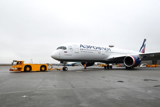 Russia Aeroflot New Airbus Plane