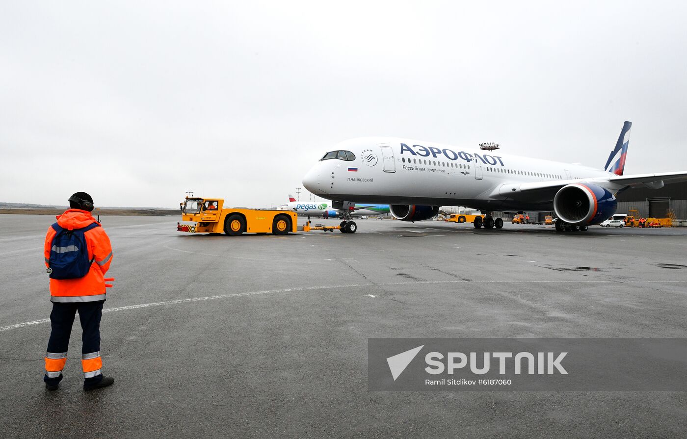 Russia Aeroflot New Airbus Plane