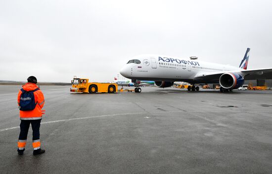 Russia Aeroflot New Airbus Plane