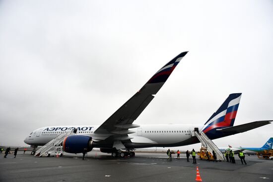 Russia Aeroflot New Airbus Plane