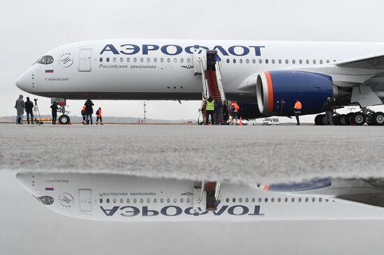 Russia Aeroflot New Airbus Plane
