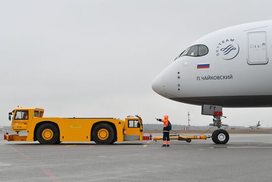 Russia Aeroflot New Airbus Plane