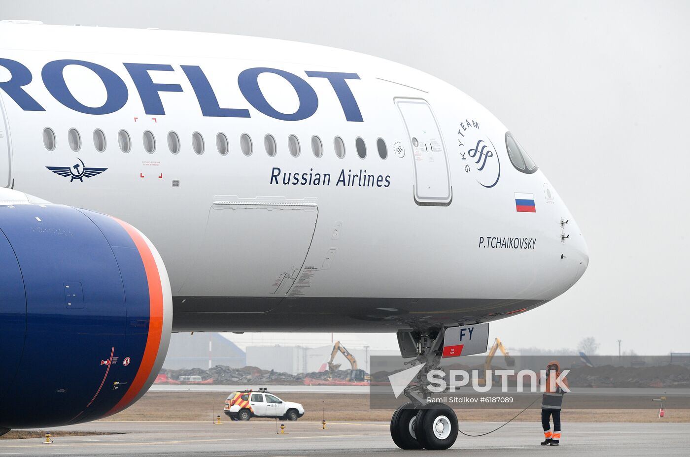 Russia Aeroflot New Airbus Plane