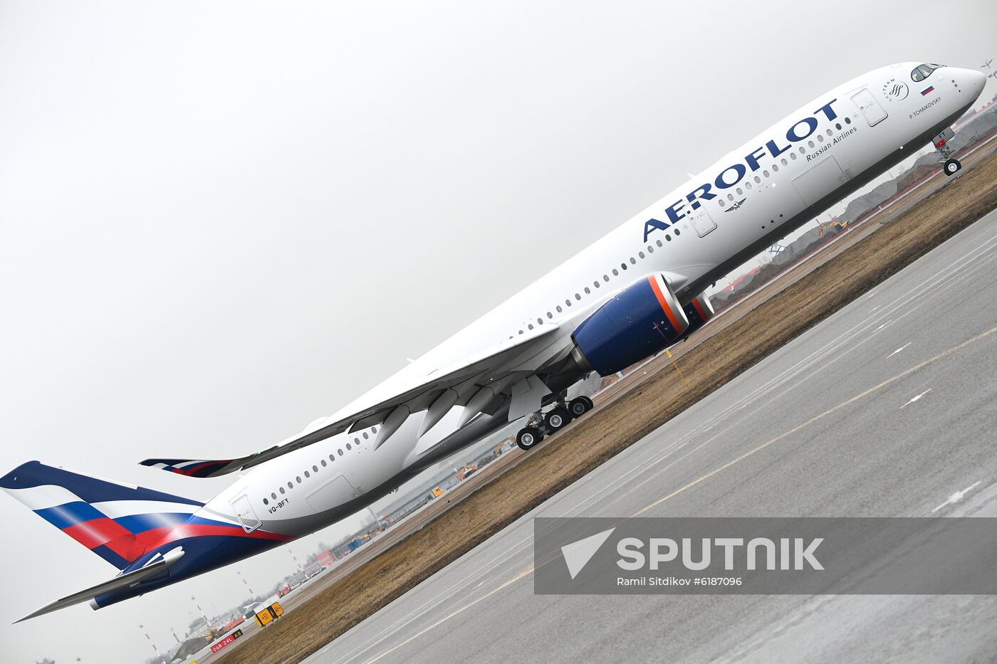 Russia Aeroflot New Airbus Plane