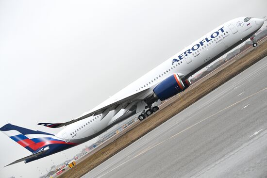 Russia Aeroflot New Airbus Plane