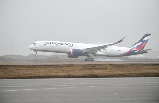 Russia Aeroflot New Airbus Plane