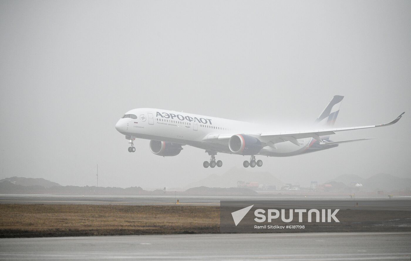 Russia Aeroflot New Airbus Plane