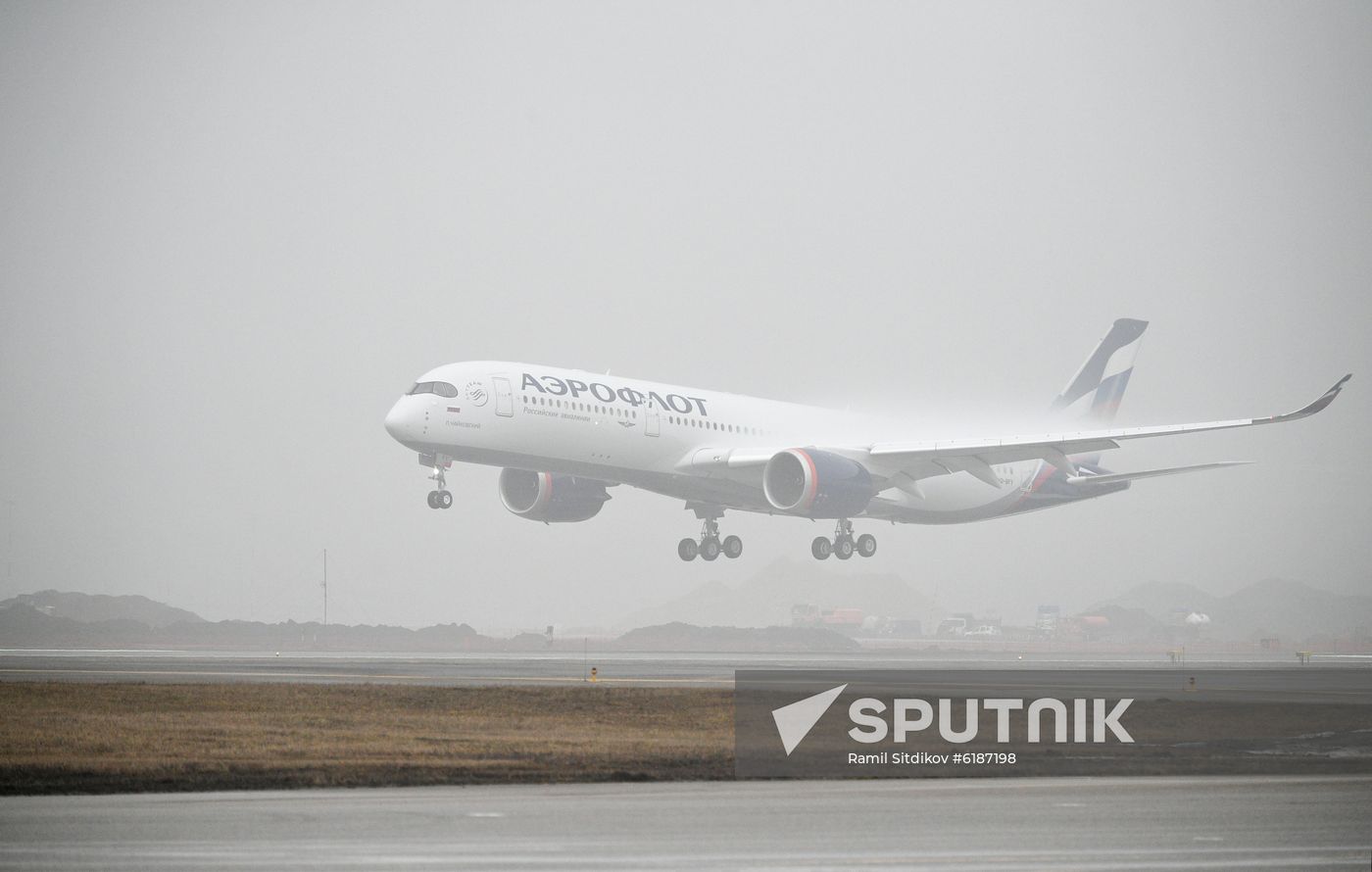 Russia Aeroflot New Airbus Plane