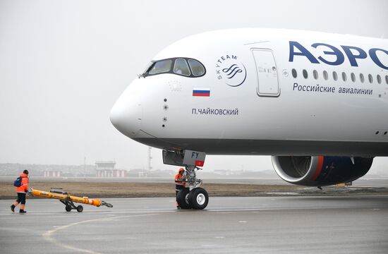 Russia Aeroflot New Airbus Plane