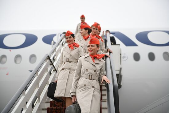 Russia Aeroflot New Airbus Plane