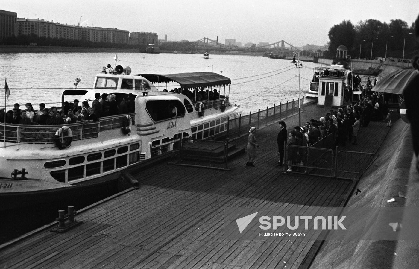 Pier at Maxim Gorky Central Park of Culture and Leisure