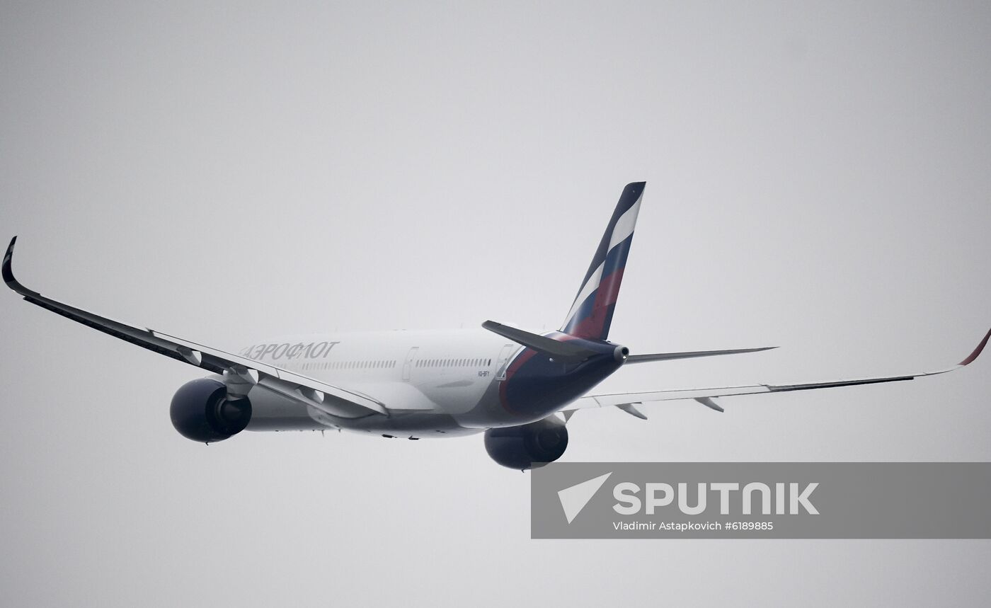 Russia Aeroflot New Airbus Plane