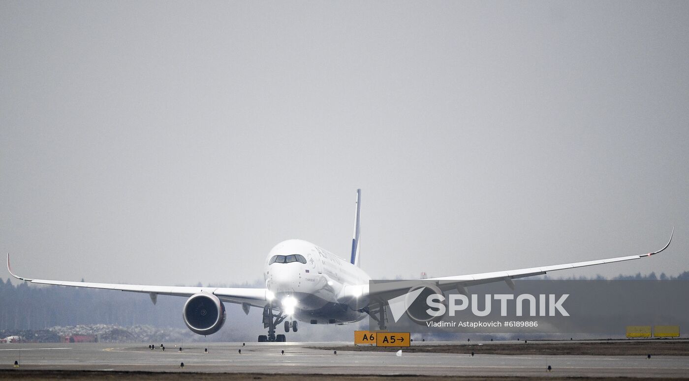 Russia Aeroflot New Airbus Plane