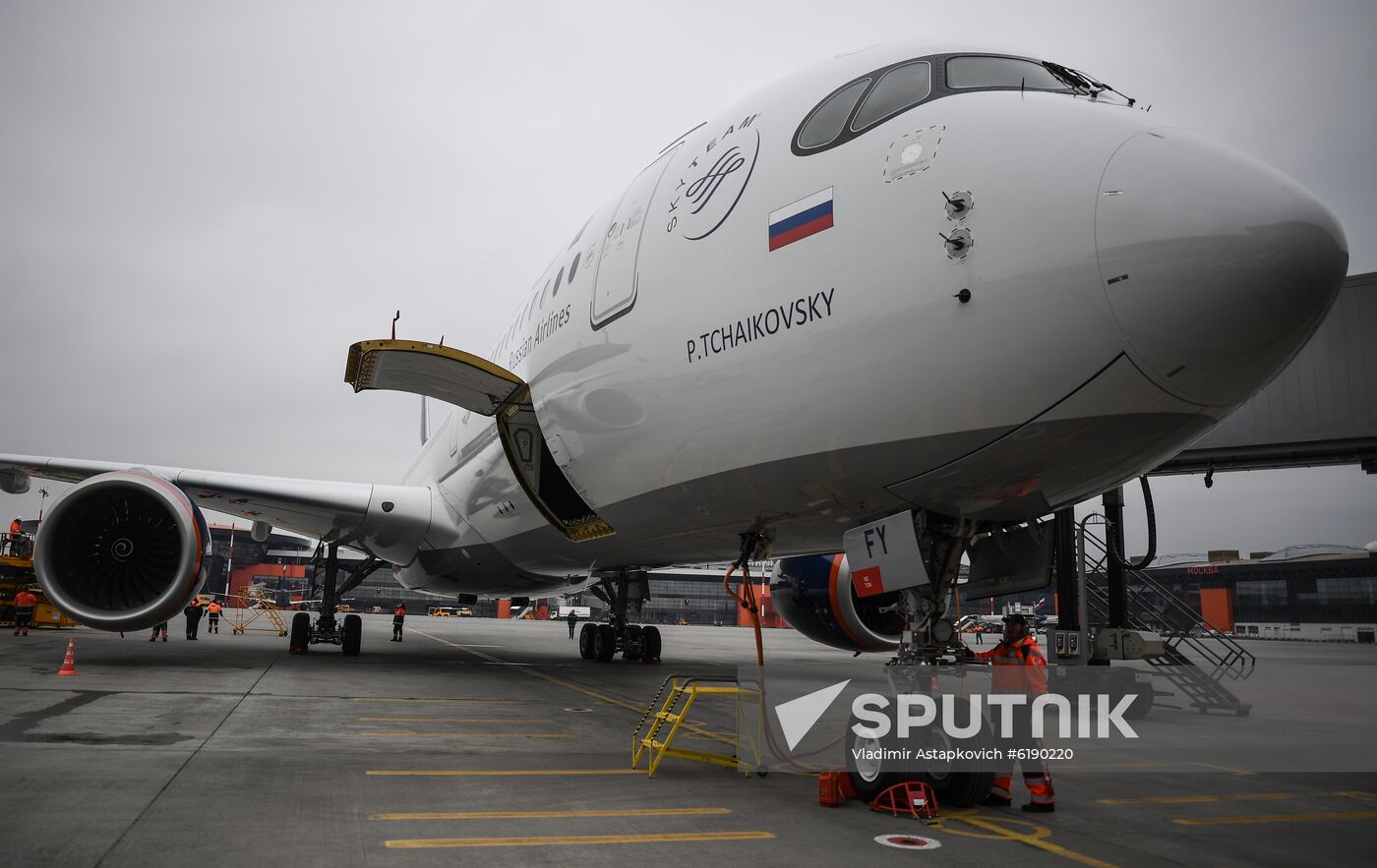 Russia Aeroflot New Airbus Plane