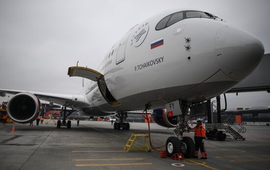 Russia Aeroflot New Airbus Plane