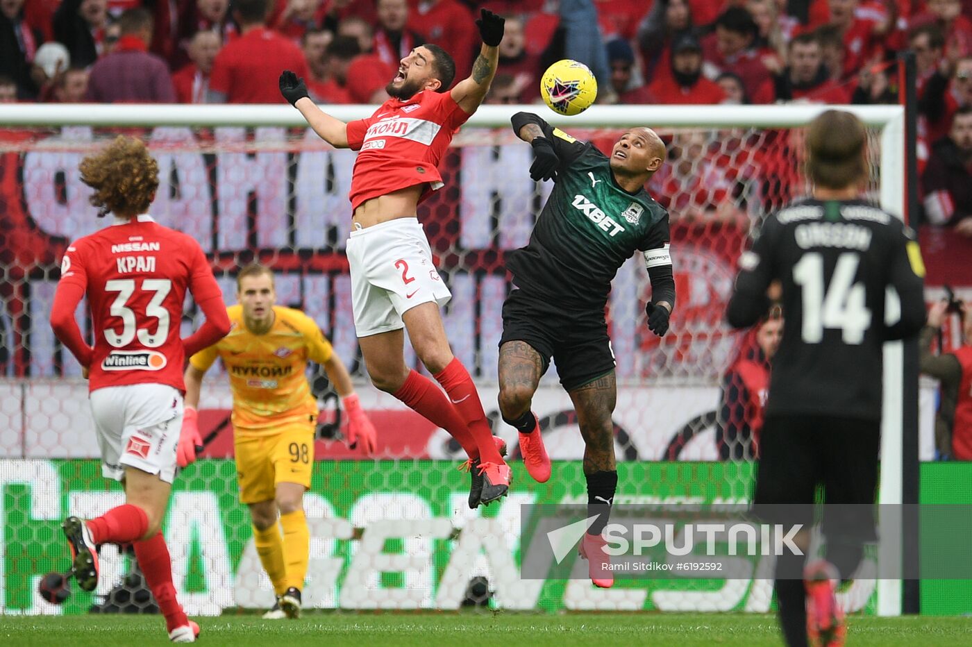 Russia Soccer Premier League Spartak - Krasnodar