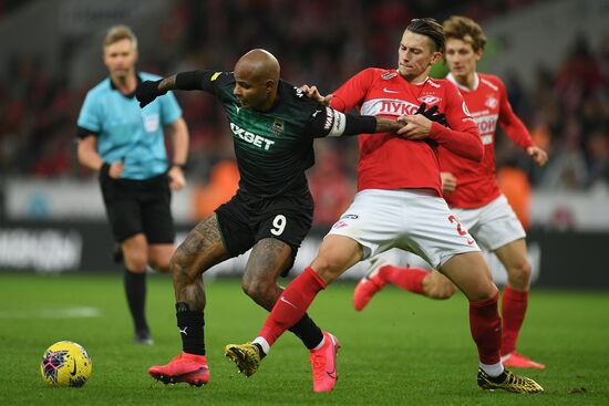 Russia Soccer Premier League Spartak - Krasnodar