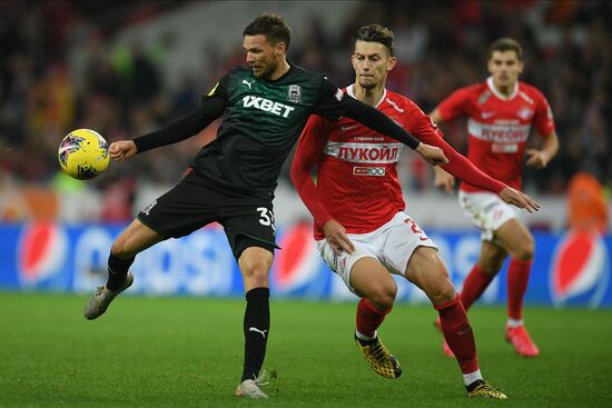 Russia Soccer Premier League Spartak - Krasnodar