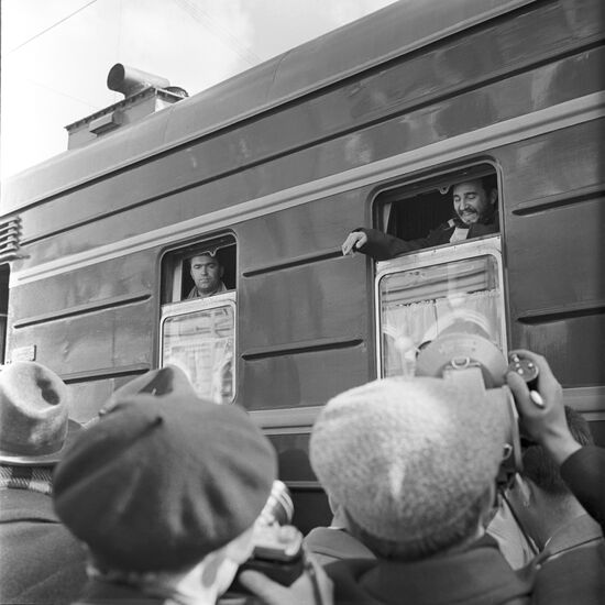 Fidel Castro visits USSR