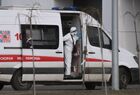 A medic wearing protective suit is seen in an ambulance near a hospital complex in Kommunarka settlement, in Moscow, Russia. Russia has so far recorded 45 cases of new coronavirus. Location: Russia, Moscow. Author: Vitaliy Belousov/Sputnik. Russia Coronavirus