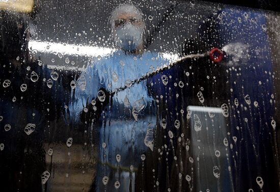 Russia Coronavirus Disinfection