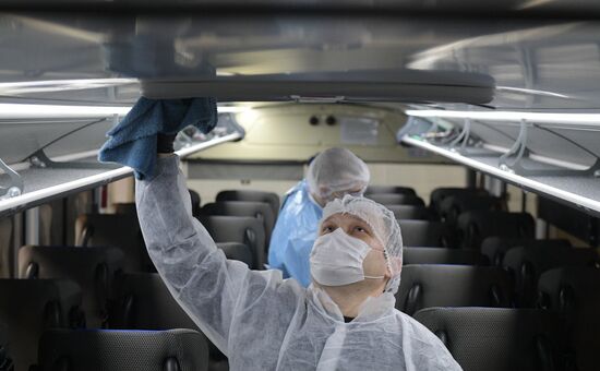 Russia Coronavirus Disinfection
