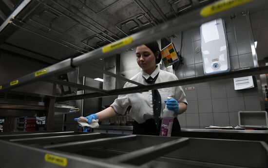 Russia Coronavirus Disinfection 