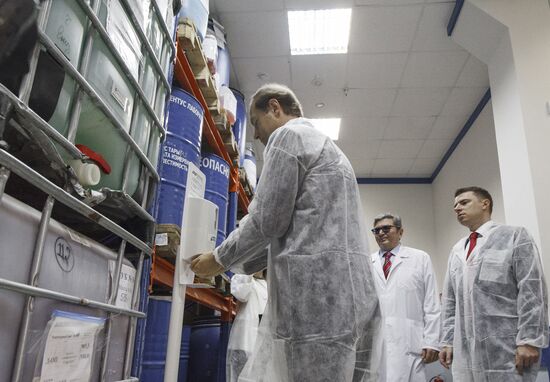 Russia Coronavirus Hand Sanitizer Plant