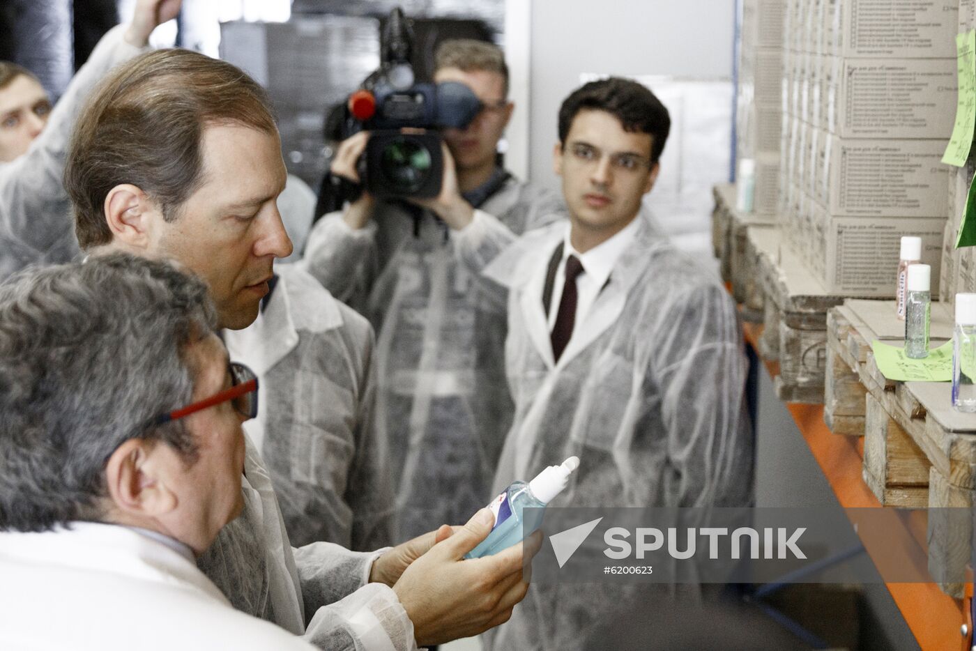 Russia Coronavirus Hand Sanitizer Plant