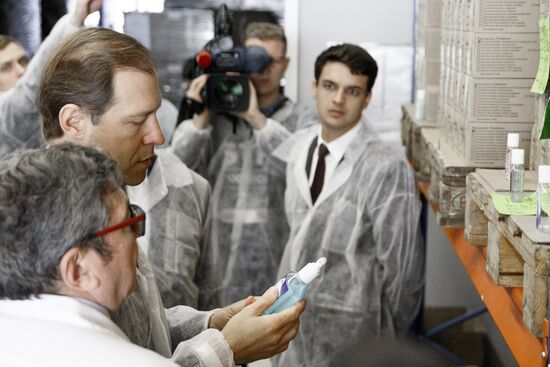 Russia Coronavirus Hand Sanitizer Plant