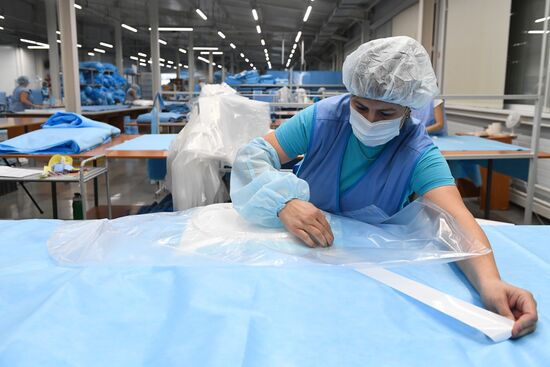 Russia Coronavirus Protective Gear Manufacture