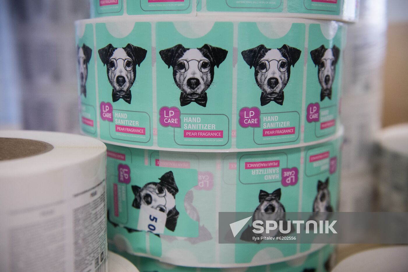 Russia Coronavirus Hand Sanitizer Plant