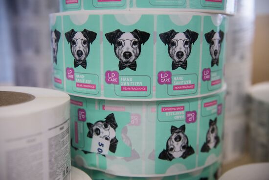 Russia Coronavirus Hand Sanitizer Plant