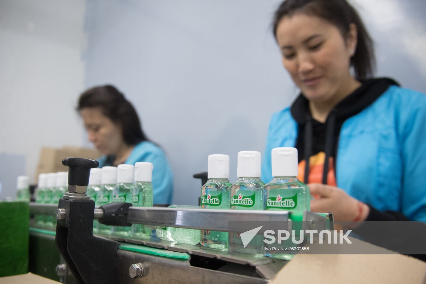 Russia Coronavirus Hand Sanitizer Plant