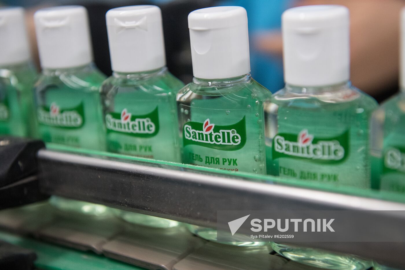 Russia Coronavirus Hand Sanitizer Plant