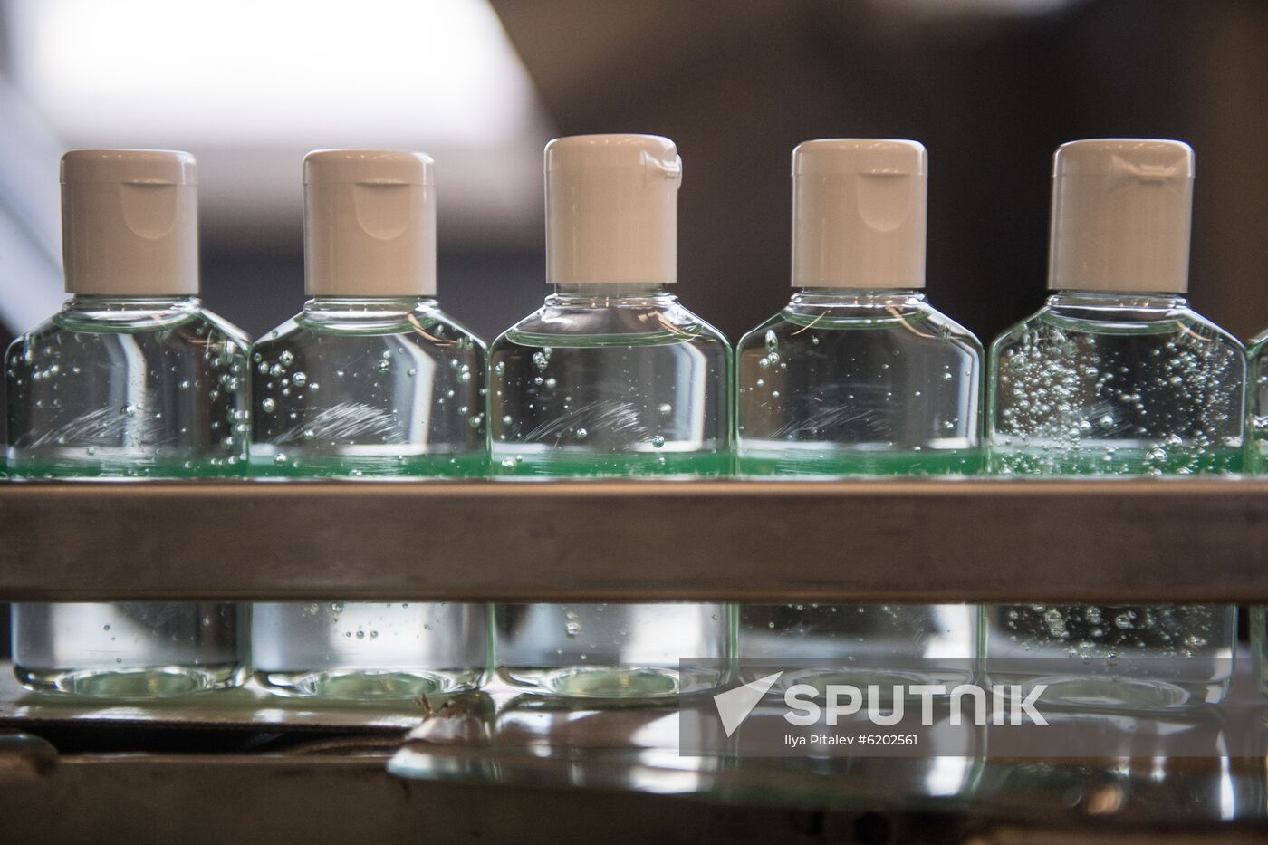 Russia Coronavirus Hand Sanitizer Plant