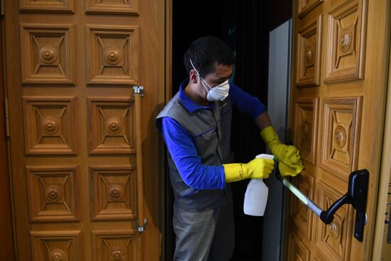 Russia Coronavirus Disinfection