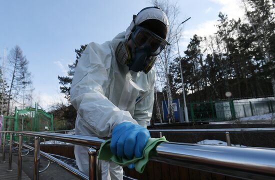 Russia Coronavirus Disinfection