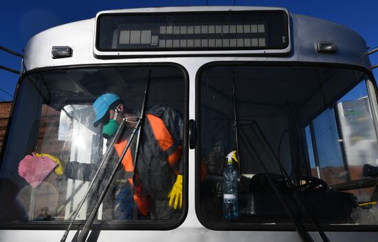 Russia Coronavirus Disinfection