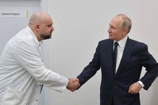Russia Putin Coronavirus Hospital