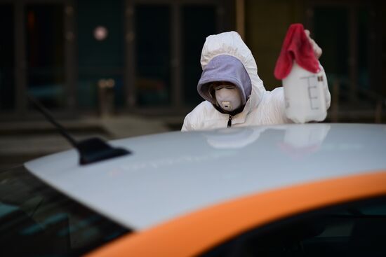 Russia Coronavirus Disinfection