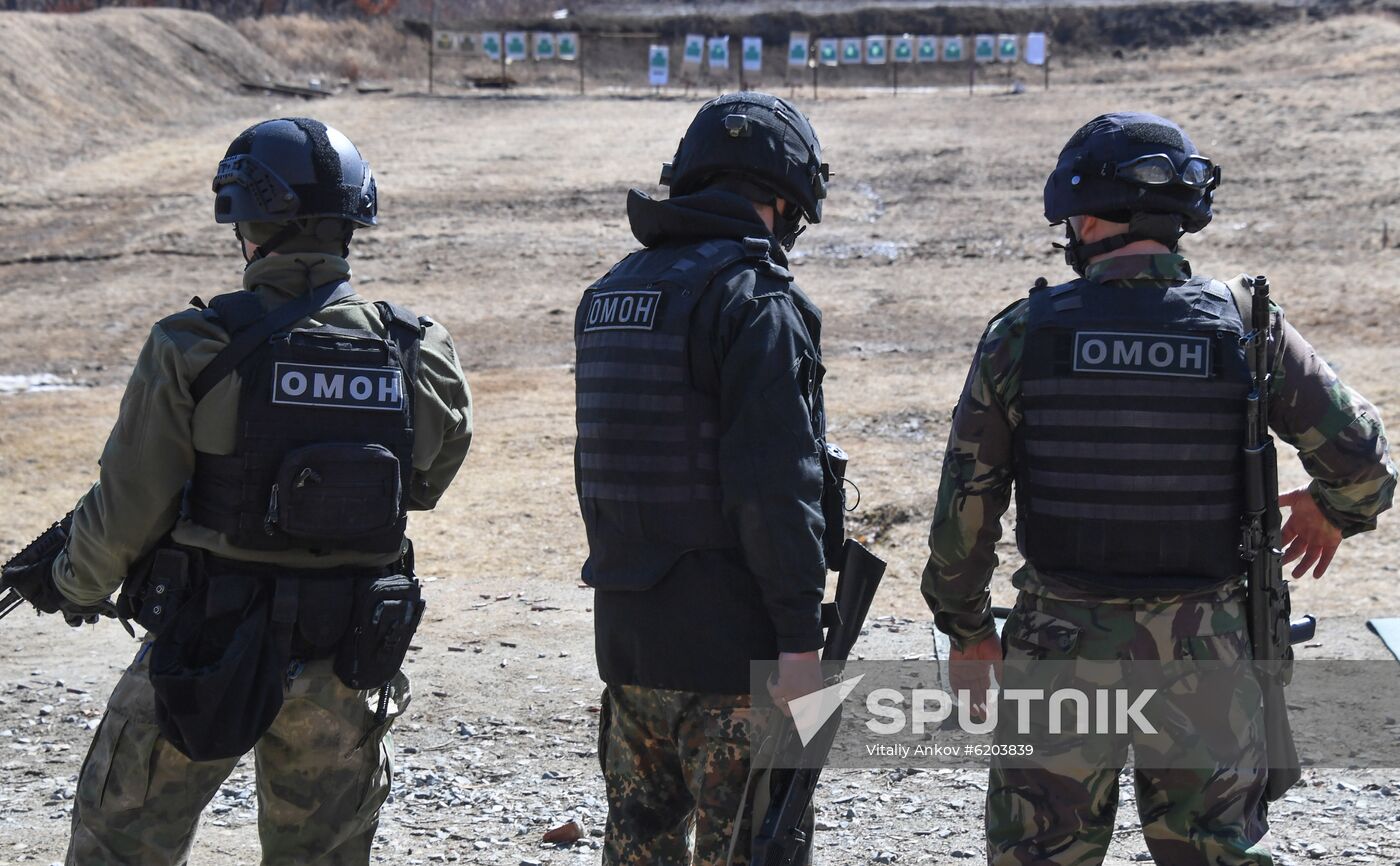 Russia Riot Police Drills