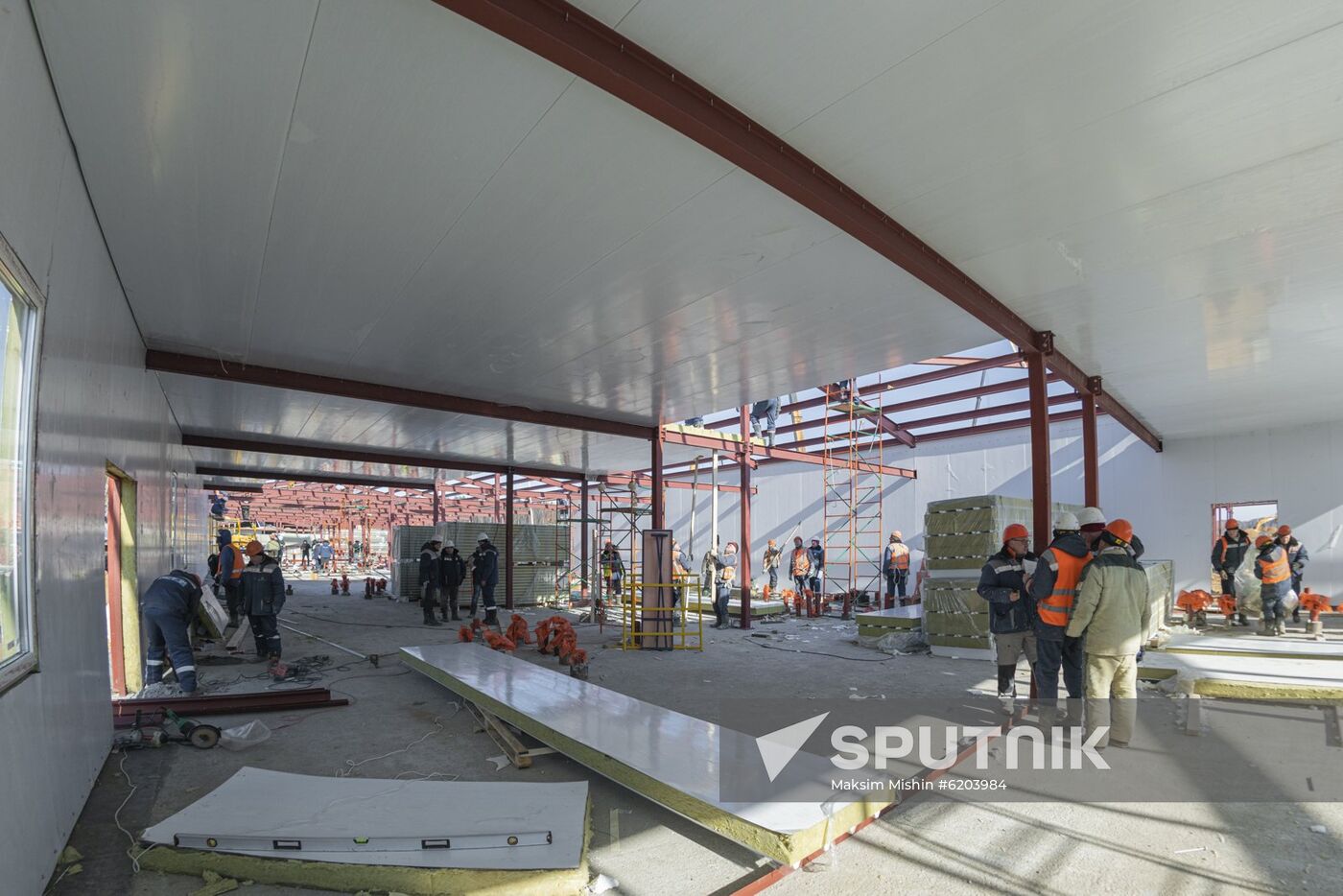 Russia New Coronavirus Hospital Facilities 