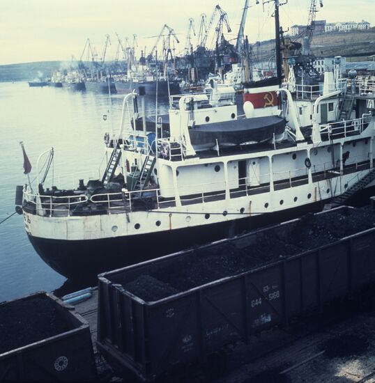 Vanino sea port in Khabarovsk Territory