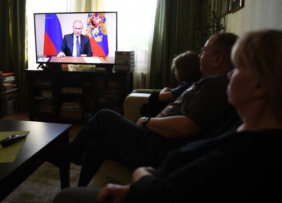 Russia Putin Coronavirus Address