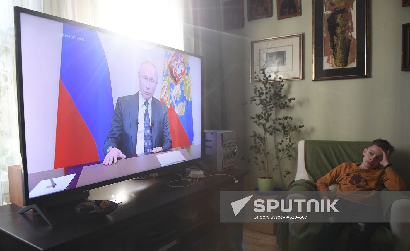 Russia Putin Coronavirus Address