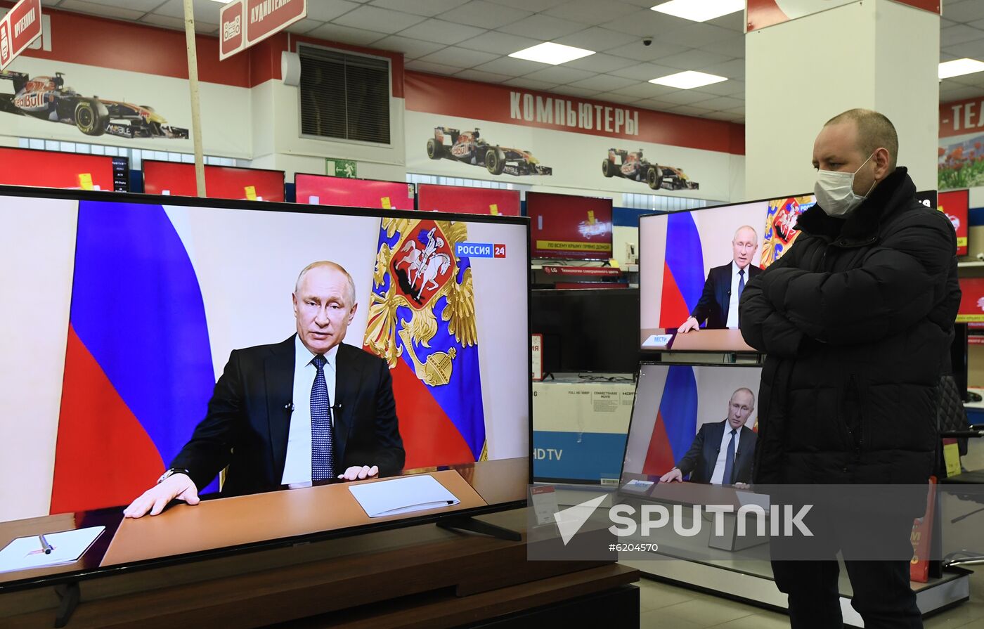 Russia Putin Coronavirus Address