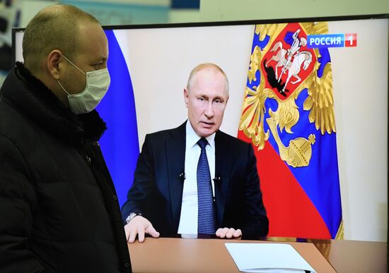 Russia Putin Coronavirus Address