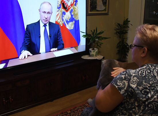 Russia Putin Coronavirus Address